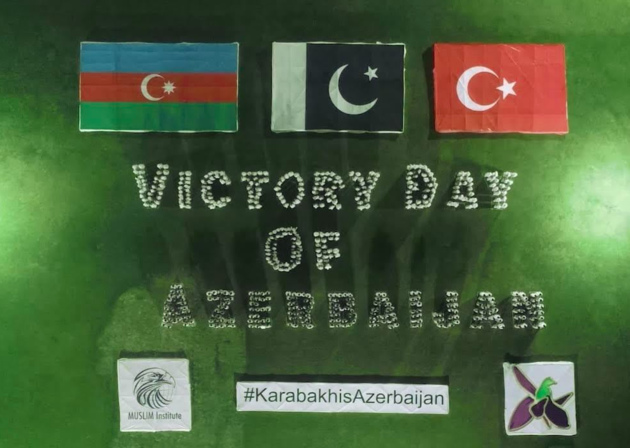 Свыше 800 пакистанцев приняли участие во флешмобе в честь Дня Победы Азербайджана