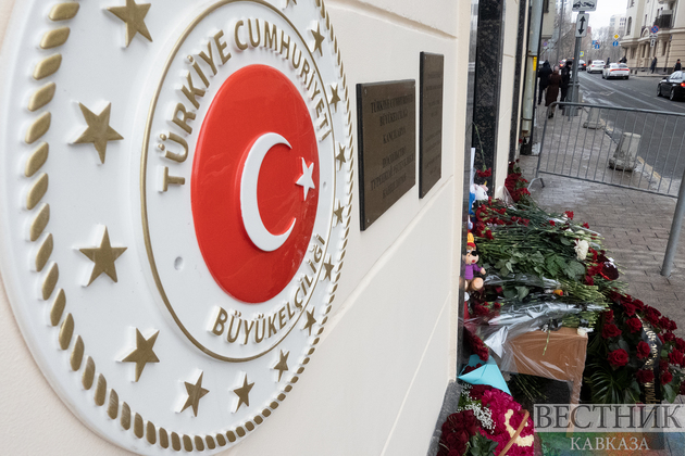 Траурная акция у посольства Турции в Москве