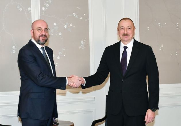 Алиев и Мишель в Мюнхене обсудили мирный процесс с Арменией