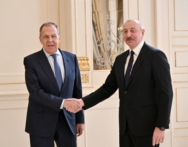 Ильхам Алиев и Сергей Лавров провели переговоры в Баку