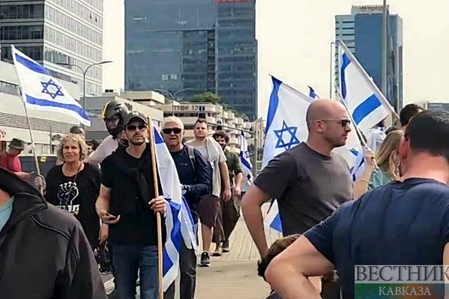Протестующие против судебной реформы в Израиле