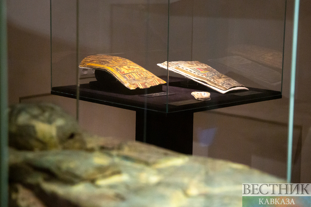 Экспонаты выставки древнеегипетских мумий