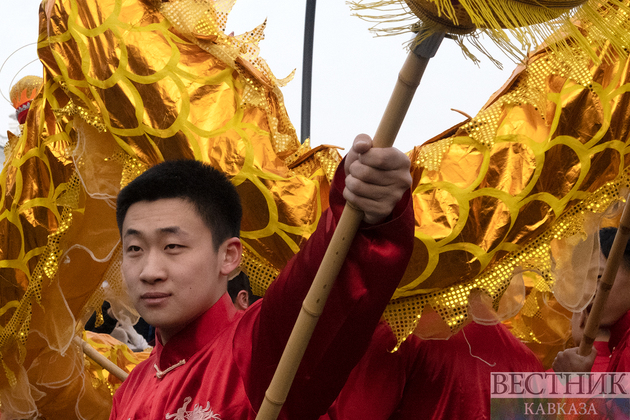 Празднование китайского нового года в Москве