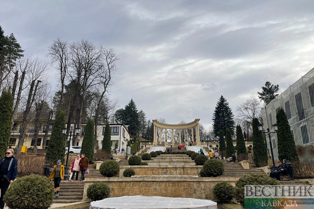 Каскадная лестница в Кисловодске