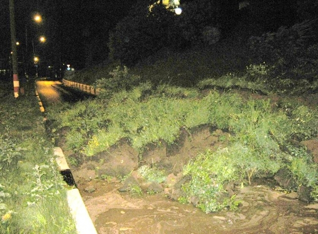 Оползень в Нижегородской области, 2013 год