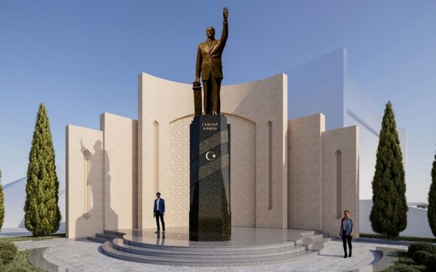 Один из вариантов памятника Гейдару Алиеву 