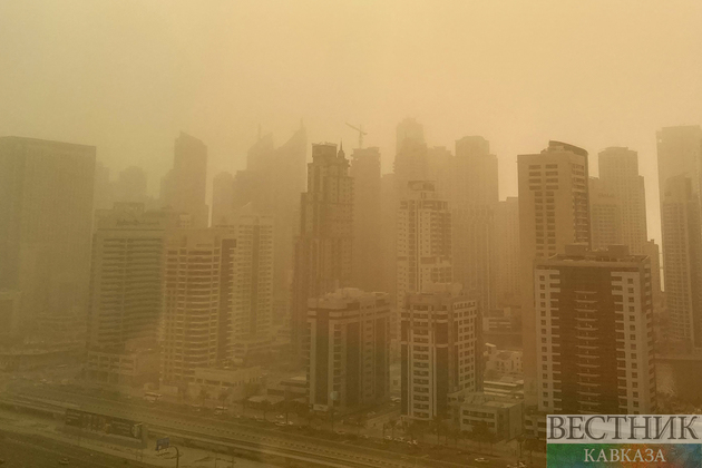 Песчаная буря в Дубае