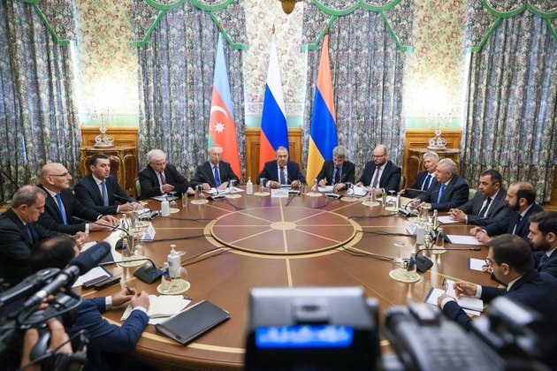 Трехсторонняя встреча глав МИД России, Азербайджана и Армении