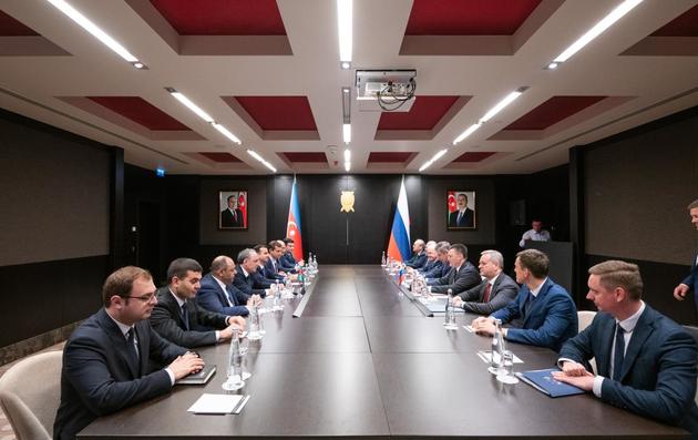 Встреча генпрокуроров России и Азербайджана Игоря Краснова и Кямрана Алиева в Баку