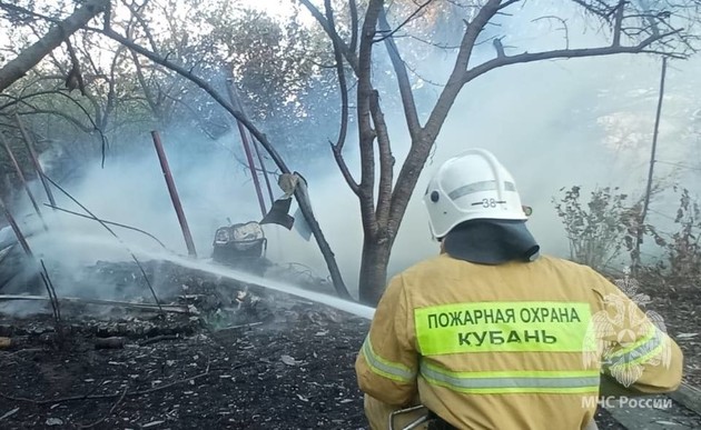Крупный природный пожар потушили в Анапе