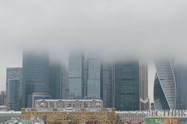 Москва-сити в тумане