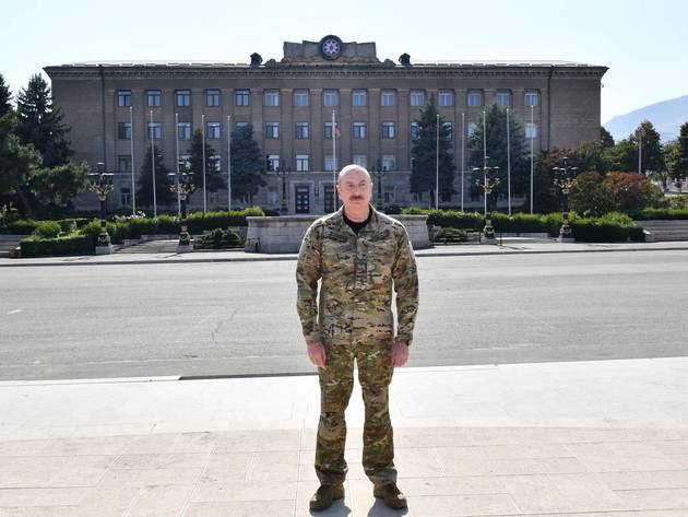 Ильхам Алиев в Ханкенди