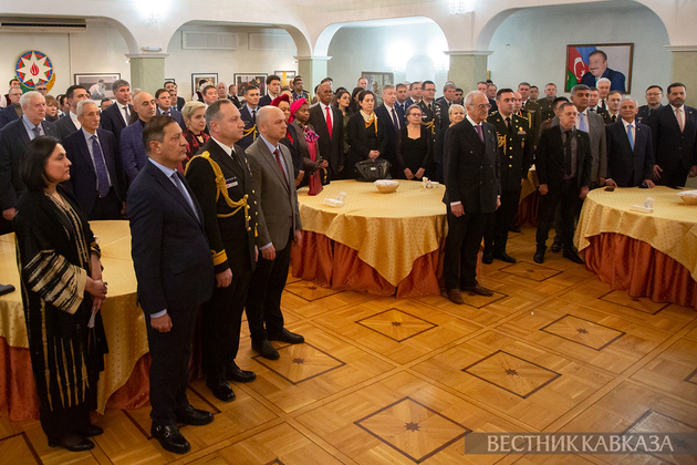 Торжественное мероприятие в посольстве Азербайджана в Москве по случаю Дня Победы