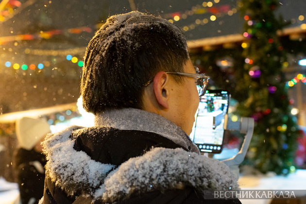 Человек в снегу