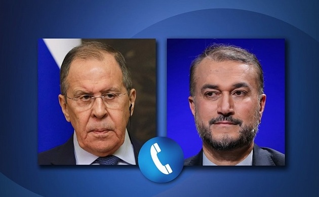 Министры иностранных дел России и Ирана Сергей Лавров и Хосейн Амир Абдоллахиян