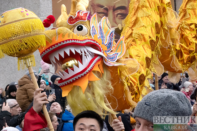 Празднование китайского нового года в Москве