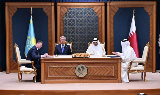 Эмир Катара провел переговоры с президентом Казахстана