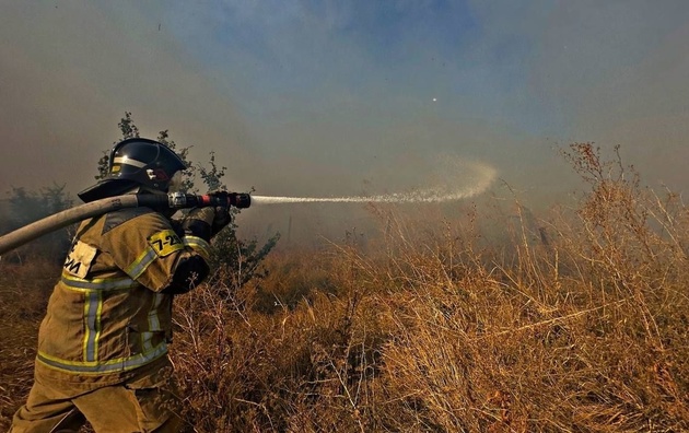 Пожар в Ставропольском крае