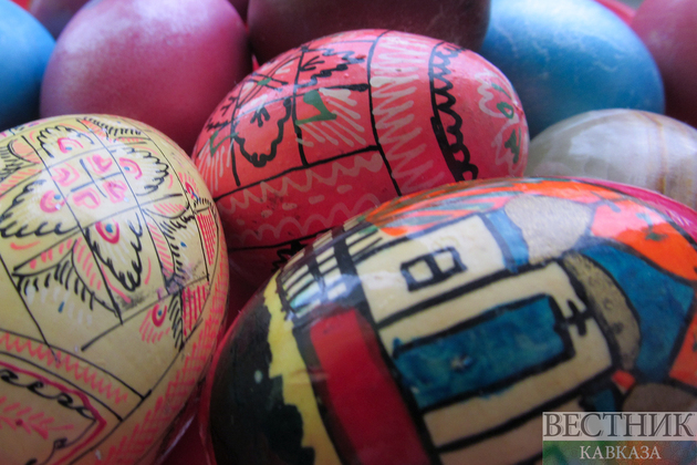 Крашенные яйца на пасху