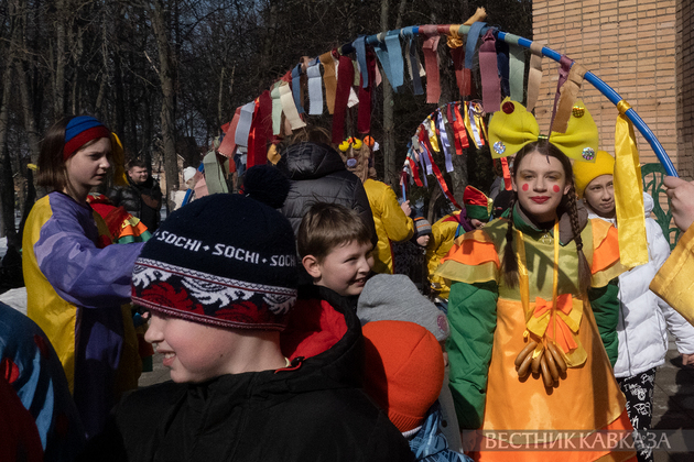 Празднование масленицы в Зарайске