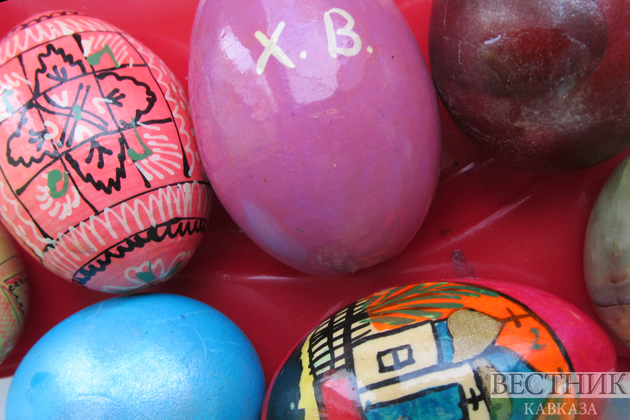 Крашенные яйца на пасху