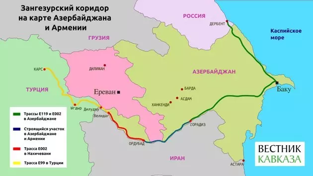 Зангезурский коридор станет новой артерией на Транскаспийском маршруте
