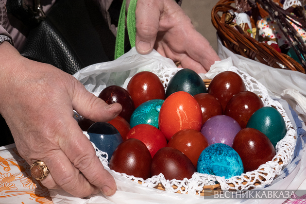 Крашеные яйца на пасху