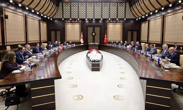 встреча премьер-министра Грузии Ираклия Кобахидзе и президента Турции Реджепа Тайипа Эрдогана