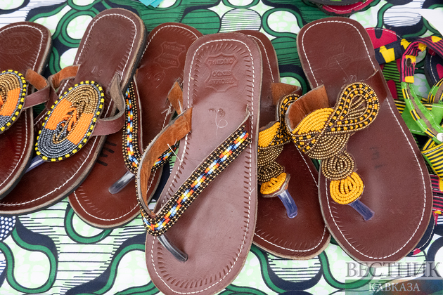 Кожаные сандалии