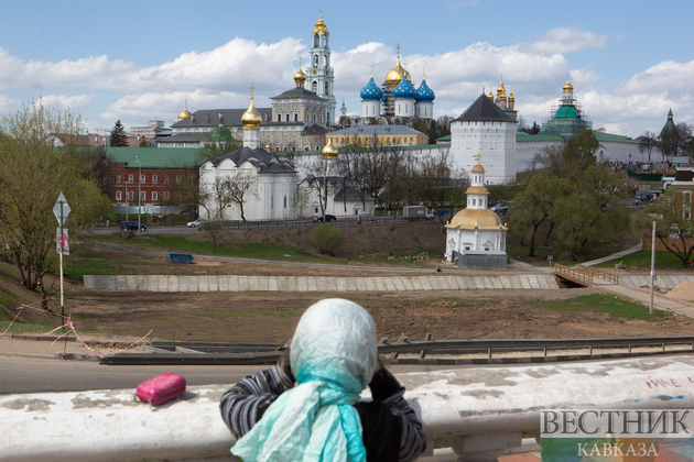 Вид на Троице-Сергиеву лавру