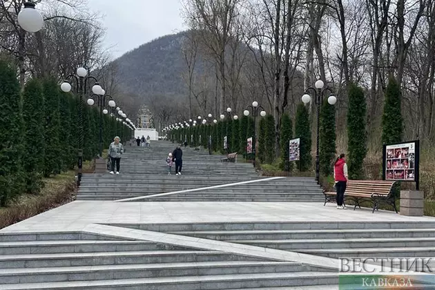 Парк каскадная лестница в Железноводске