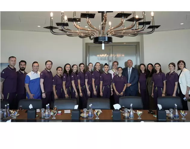 Вице-президент AGF встретился с гимнастами-участниками Олимпиады в Париже