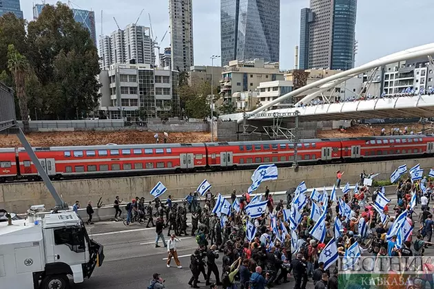 Протестующие против судебной реформы