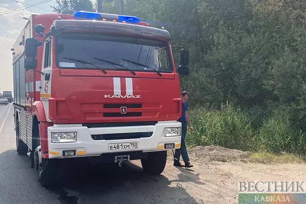 Лесной пожар под Ростовом перекрыл автотрассу