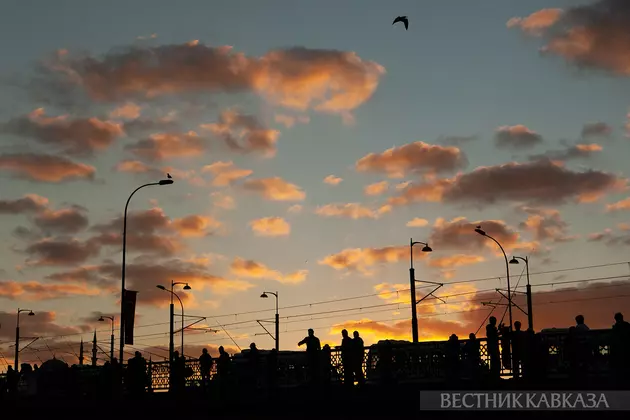 Закат на Галатском мосту