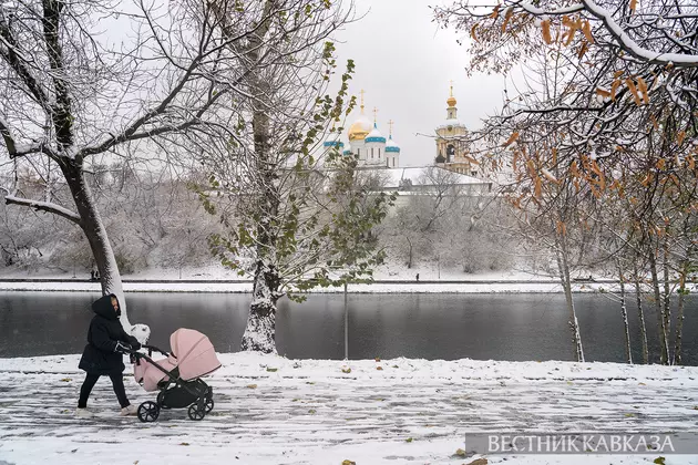 Снег в Москве 4 ноября