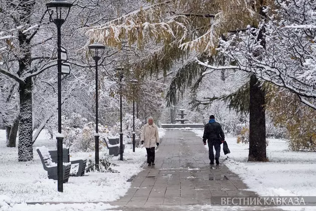 Снег в Москве 4 ноября