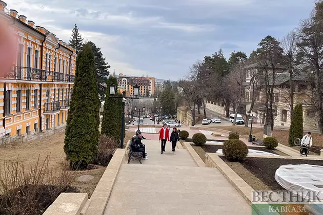 Каскадная лестница в Кисловодске