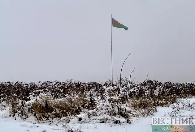 Флаг Азербайджана в Карабахе