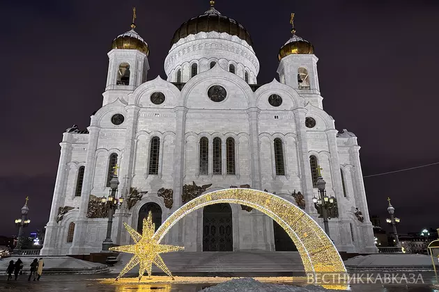 Храм Христа Спасителя в Рождество