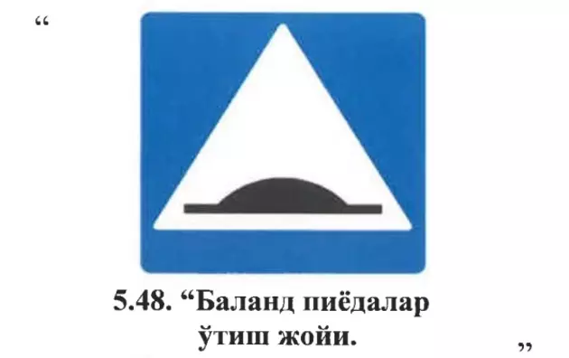 Новый дорожный знак появился в Узбекистане