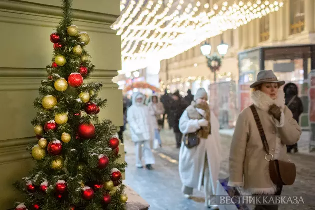 Новогодняя Никольская улица