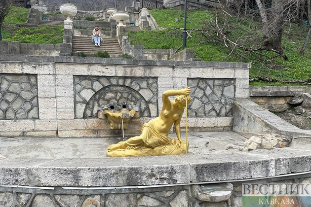 Фонтан нимфа в Железногорске