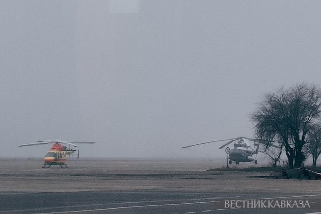 Вертолет в аэропорту