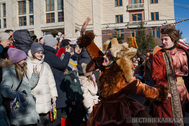 Масленичные гулянье в Москве