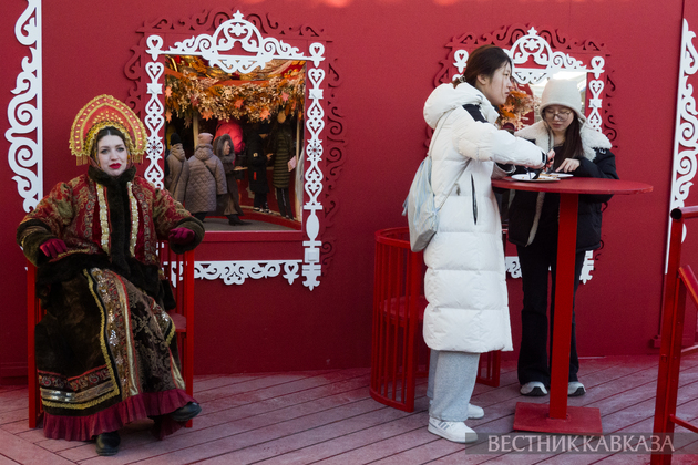 Празднование Масленицы с Москве