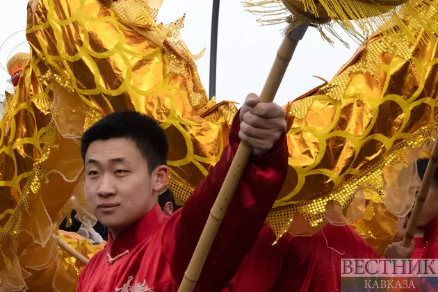 Празднование китайского нового года в Москве
