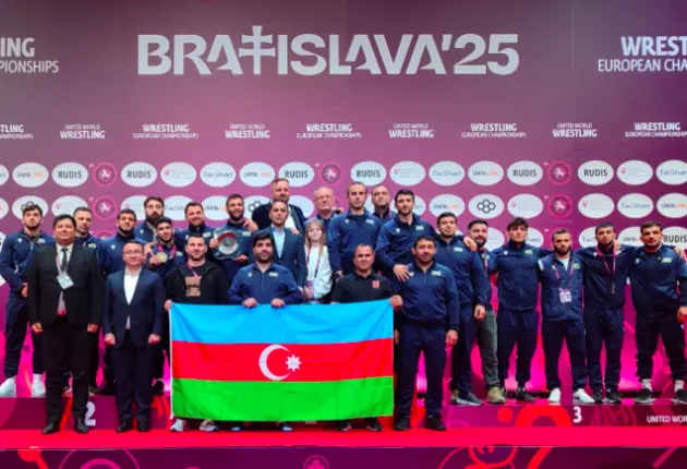 Азербайджан стал чемпионом Европы по борьбе в Братиславе