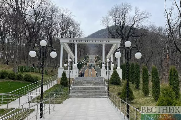 Парк каскадная лестница в Железноводске