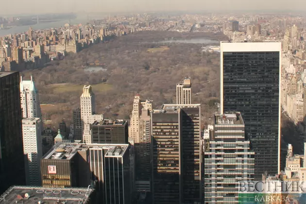 Вид на Центральный парк в Нью-Йорке